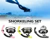 Högkvalitativ 12 färger Professionella dykning masker snorkling set vuxen silikon kjol antifog skyddsglasögon glasögon fiski1905077