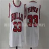 Basketballerseys Bull 23 33# Pippen 91 Rodman geborduurde trui