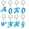 Charms Blue крупные буквы для ключей для ключей для рюкзака для детей, детская вечеринка, Keyring Подходит для школьной сумки, женщины, ключ, кольцо, девочки, подвеска ac otfwe