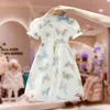 Vestido de verão para meninas Hanfu Childrens Princess Dress 510 Idade bebê gir casual desgaste 240413