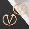Classic Hoop oorbellen Designer oorbellen voor vrouwelijke letters Hoop 18K Gold Women Earstuds Luxe dames sieraden