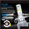 Auto -Scheinwerfer 2PCS C6 LED 72W 7600LM 6000K COB COB LAMP WASGERFORTE H4 H7 H11 9004 9005 9006 9007 Superhelle Lampe Nebel Leuchte Del Otuix