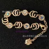 Bracciale designer Bracciale Pai Double G Letter Set di braccialetti con artigianato classico di girasole turchese donne
