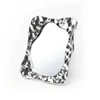 Compact spiegels vierkante onregelmatige dames handheld tafelblad spiegel grote verstelbare schoonheid en make-up Q240509
