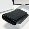 Portefeuille de cartes de concepteur de portefeuille de luxe sac noir à la vache à bow-bombe à bowling double portefeuille squarette carrée bordeaux de monnaie