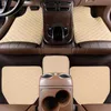 Tapis de sol Carpets 5pcs Universal Car Mats de sol Pu Le cuir en cuir Tapon de pied Tampons de pied auto