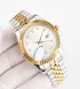 Watches Automatic Mechanical Watch Mens 3641MM 904L Steel Watch Ladies 2831 Quartz Movement Blue Green Luminous Gold Dial Sapphi8900199