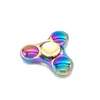 Rainbow Fidget Spinner Toys Metal OVNI Pequeno dedo Mão giratórios de dedo Girado para crianças adultos girando o foco superior da mesa 240510