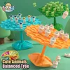 Fun Frog Balance Tree Enfants Montessori Math Toys Balancing Board Game ParentChild Interaction Tabletop Balance Game Toy Gift 240509