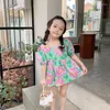 Kleidung Sets Kinder tragen Produkte Girls 'Big Flower Puppenhemd und Shorts zweiteilige süße Set