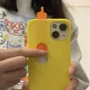 Mobiltelefonkisten Interessanter Schieber mit mittlerem Finger Telefon mit Anti -Tropf -Silikon -Schiebetasche für iPhone 15 Serie 3D -Druckphase H9D2 J240509