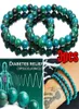 1 3PCS Chrysocolla Brands Bracelets de malachite pour femmes hommes Perles de pierre naturelles Bracelet Round Forme Diabetes Relief Jewelry303672365990
