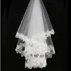 Hot Sale White Elfenbein Brautschleier Pailletten Perlen weicher Tüll kurze Hochzeitsschleier auf Lager Nr. 53 277y