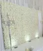 4060cm Série blanche personnalisée Silk Panneau de fleurs artificielles Décoration de mariage Décoration de mariage romantique fond de fleur décoratio8835015