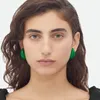 Boucles d'oreilles de concepteur Drop 18 km en or en or French Green French Green Stud Oreilles Femme Femme Glazed Hoop avec Boîte d'origine Top Qualité