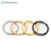 100pcs Stainless Steel Key Ring 152025283035mm Round Flat Line Split Rings Keyring For Jewelry Making Keyfob DIY Keychains 240510