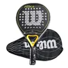 2024 Profissional Padel Paddle Tennis Racket Soft Face Fiber de carbono EVA Sports Racquet Outdoors Equipamento 240509