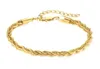 Bracelet Women039S Bracelet Joolim High End 18 carats Gold Plated Corde Chain Bracelet Stainls Steel Jewelry2292591