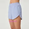 Lul Designer bequeme Frauen Sport Radfahren Yoga Hosen Shorts gleiche Laufshorts weibliche Futter gefälschte Taschenhöhe Hochelastische atmungsaktiv