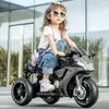 ベビーカー＃6Vロード50kgの子供向けデュアルドライブリモート制御玩具充電バッテリーモーターサイクルT240509上の大規模な乗り心地