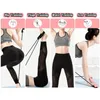 Widerstandsbänder tragbare Yoga Pilates Bar Stick mit Band Home Gym Muscle Toning Fitness Dehnen Sportkörper Training Übung Drop Dhgya