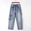 Breide been jeans broek voor mannen losse stretch broek heren slanke rechte jeans klassiek rechte cowboy gewassen zak blauw size broek 30-46