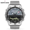 Мужчины Dive Sports Digital Watch Mens Watch Army Army Luxury Full Steel Business Водонепроницаемый 200 -метровый Altimeter Compass North Edge 210310 245V