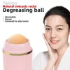 Nettoyage d'huile faciale Rouleau à rouleau naturel Volcano Rouleau Baseball Massage pour le visage Body Tole Nettoyage Rouleau Facial Skin Soins Tool D240510