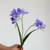 Dekorativa blommor 4pc fuktgivande 3D cymbidium blomma verklig beröring konstgjorda orkidéer bröllopsdekor falsk arrangemang hemfest inlag