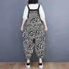 Kobiety Jumpsuits Rompers Bawełniany pościel Jumpsuits Ogólny harajuku jeden kawałek strój dla kobiet wysokie talia Rompers luz luzowe koreańskie styl casual vintage