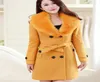 European and American fashion trendy styles fall and winter plus size woolen women039s coat doublebreasted woolen coat fur col2523153