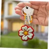 Anéis -chave Flor 2 11 Chaves de keychain Cool Colorf Caractere com keyrings de pulseira para bolsas Cadeia garotas Keyring Acessor de bolsa escolar adequada OTLPX