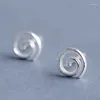 Boucles d'oreilles Creative Spirale pour femmes accessoires coréens mode compact mini-swirl motif tourbillonnant bijoux