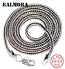Balmora Real 925 Sterling zilveren vossenstaartketens Chokers lange kettingen voor vrouwelijke mannen voor hangerse sieraden 1632 inches265e3046907