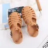 Sandalia Child Beach Chaussures pour les filles d'été de mer Gladiator sandales bébé sans glissement de galise de bougie