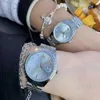 EMPRESS DOWAREUR BROKING ICE BLUE Quartz Watch Womens Style British Staterproof Calendar Fashion Romantic Couple Watchgjnb