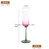 Wijnglazen creatieve vintage rood glas kunstmatig geblazen gradiënt tall cup menselijke bloem bloeiende cocktail drop levering huis garde dhvmz