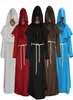 Halloween erwachsene Männer mittelalterliche Mönche Wizard Cosplay Halloween Kostüme für Männer Erwachsener religiöser Pate Partei Zauberer Kapuze -Robe RR1294572