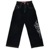 Hip Hop Punk Jnco Y2K Baggy Jeans Patchwork Vintage surdimensionné surdimensionné Pantalon denim Men Femmes Gothic Wide Panters Streetwear 240429