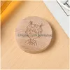 Openers Blank Diy Beech Wooden Round Shape Bottle Opener Coaster Fridge Magnet Decoration Beer Custom Logo Home Garden Kitchen Drop D Ota1F