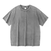 Overnize 230g Coton Retro Tshirt Dringshoulder Sleeve Men Femmes Vintage ShortSleeve T-shirts Color Couleur Hip Hop Toi lâches 240510