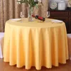Table Cloth 1 Pc Tablecloth Polyester El Banquet Wedding Round Solid Color White