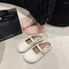 Scarpe casual Eleganti signore comodi single femminile primavera e autunno 2024 Frage francese Mary Jane metà