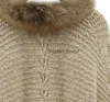 Winter Women Cardigan Loose Sweater Faux Fur Collar Batwing Sleeve Knit Cardigan Jacket Coats Casual Sweaters Asian Free Size
