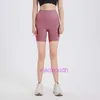 Lu Woman Biker Hotty Hot New Double-Side Sports Shorts Shorts para mujeres y yoga Pantalones de cintura Alta No T-Line Short