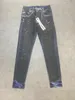 Jeans de marque violette American High Street Jeans Trou Purple Jeans Purple Jeans Ruine Robin Religion Pantal