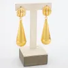 Lyx 18k guldpläterade smycken set runda pärlor örhängen halsband afrikanska dubai droppörhängen mode italienska smycken gåva 240510