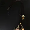 Pendant Necklaces Vintage Antique Leaf Necklace For Women Retro Long Collar Chains Pendants Geometric Handmade Jewelry Simple Metal