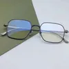 Tela di occhiali da sole 2024 occhiali luci per uomini fatti a mano da prescrizione miopi di titanio puro donne