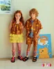 Enfants d'été Cartoon Clothes sets garçons revers à manches courtes Shirts Short 2pcs Girls Bows Sussen